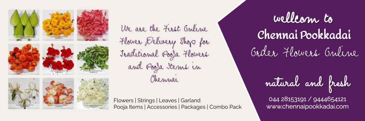 Fresh Pooja Flowers and Pooja Items Online Delivery in ChennaiWe are the First Online Flower Delivery Shop for Traditional Pooja Flowers and Pooja Items in Chennai