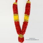 Red Buttion Rose Yellow Button Rose Garland for God garland for god | Garland for God Idols | Fresh flower Garland online | Fresh flower garland for god | Flower Garland for pooja | Real Flower Garland | Fresh flower garland near me