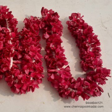கலப்பின சிவப்பு பன்னீர் அரளி பூ சரம் Hybrid red panneer arali flower string